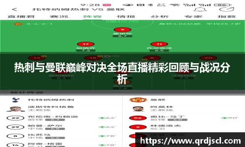 热刺与曼联巅峰对决全场直播精彩回顾与战况分析